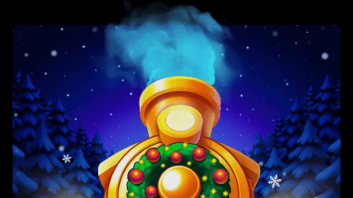 Train of Gold X-Mas: Hold & Win স্লটের উৎসবমুখর ইন্টারফেস